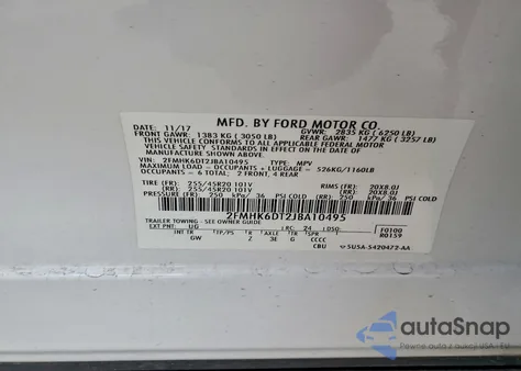 2018 Ford Flex Limited z USA, uszkodzony, nr VIN 2FMHK6DT2JBA10495